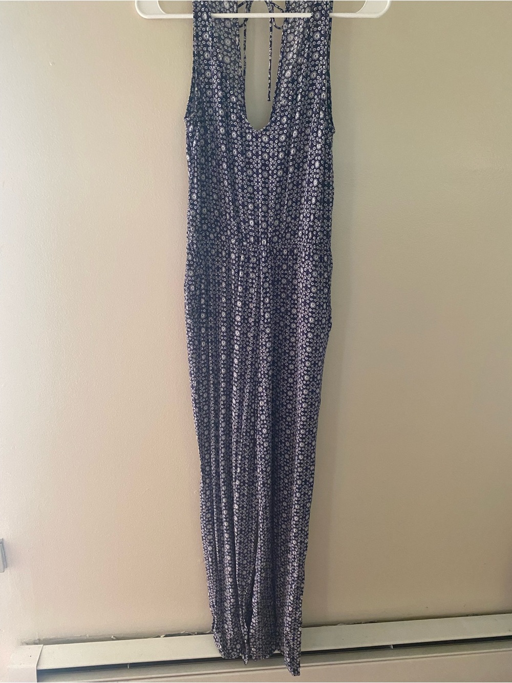 H&M Navy and White Romper
